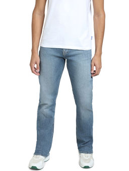 Jack & Jones - Blue Ben Skinny Fit Mid Rise Stretch Jeans