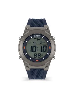 Reaction Kenneth Cole - Digital Men Blue Silicon Strap Walt Watch KRWGP2194303