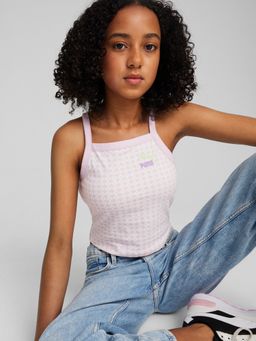 Puma - CLASSICS MTCH PNT Girls White Tank