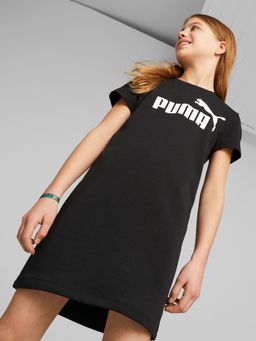 Puma - Essentials+ Logo Black Girls Midi Dresses