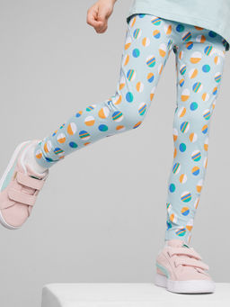 Puma - Essentials + SUMMER CAMP Blue Girls Tights