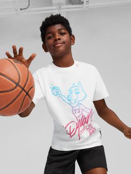 Puma - BASKETBALL Dylan White Boys T-Shirt