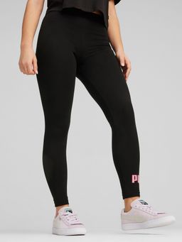 Puma - Essentials Logo Girls Black Tights