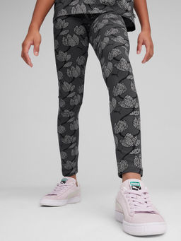 Puma - Essentials Blossom Girls Black Tights