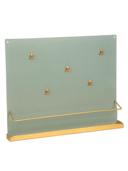 Hollyhock - Royal Green Magnetic Board Cum Shelf