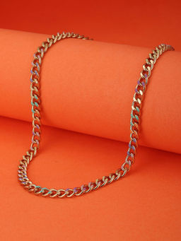 Carlton London - Gold Plated Enamelled Chain Necklace