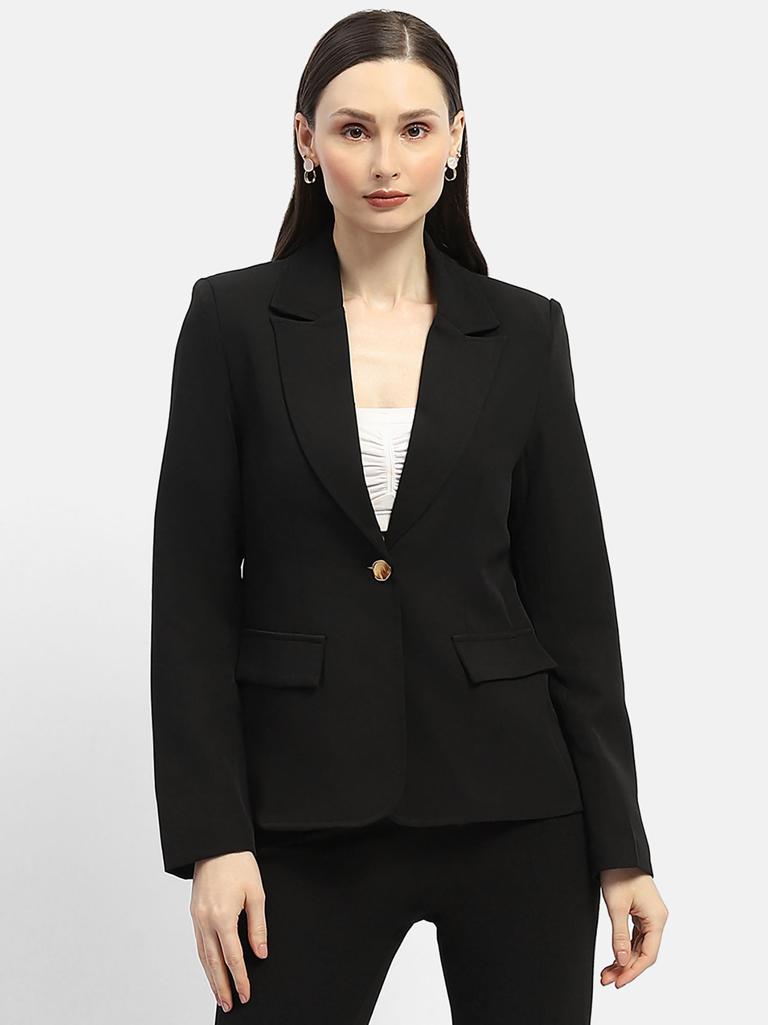 madame Black Single-Breasted Blazer-picture-12