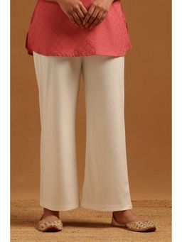 Soch - Womens Off White Viscose Blend Pant