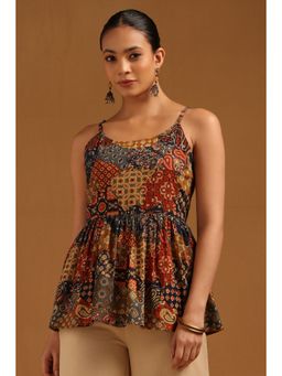 Soch - Womens Multicolour Cotton Ethnic Motifs Tunic