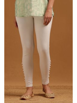 Soch - Womens White Viscose Blend Pant