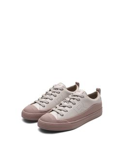 Rare Rabbit - Men Beige Micro Fiber Lace-Up Sneakers
