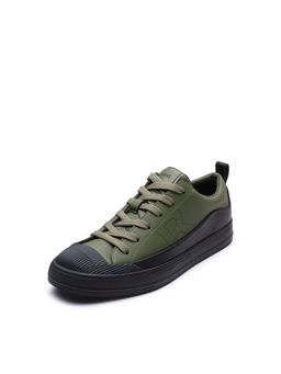 Rare Rabbit - Men Olive Micro Fiber Lace-Up Sneakers