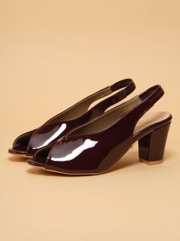 ERIDANI - Women Izel Maroon Block Heels