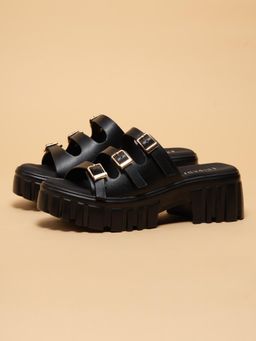 ERIDANI - Women Nicci Black Block Heels