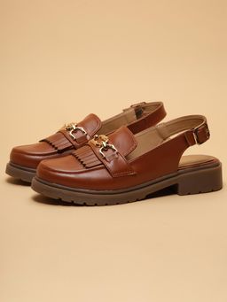 ERIDANI - Women Vianna Brown Block Heels