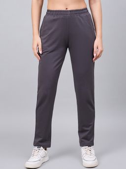98 Degree North - Grey Regular Fit Cotton Track Pant