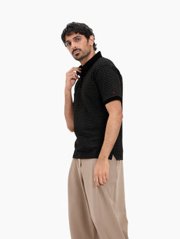 Ludic Life - Ludic Black Ludic 240 Gsm Pique Cotton Polo T-Shirt