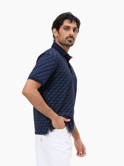 Ludic Life - Ludic Navy Blue Ludic 240 Gsm Pique Cotton Polo T-Shirt