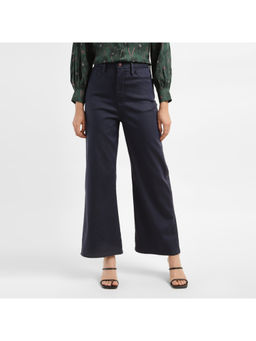 Levi's - Navy Blue High Rise Ribcage Wide Leg Jeans