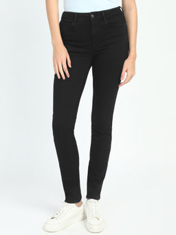 Guess - Women Black Solid Mid-Rise Ankle Length Jeans