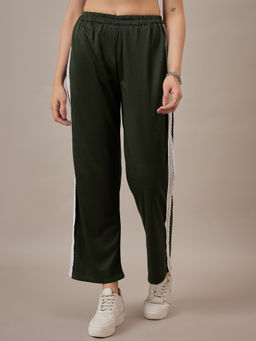 KVS FAB - Olive Lace Insert Trouser