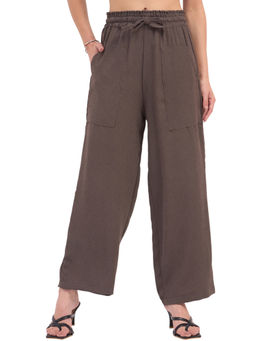 KVS FAB - Womens Brown Textured Trouser