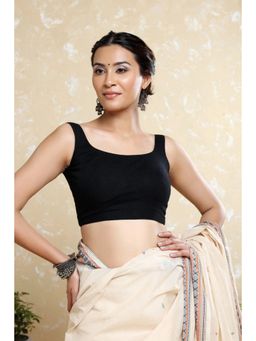 Sutra Art of Clothing - Basic Kaali Syahi Plain Stitched Blouse