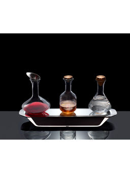 Shaze - Walnut Trilogy Bar Table (3 Decanter)