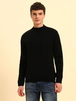 Cantabil - Men Black Solid Sweater