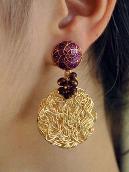 BeAbhika - Bloody Mary GO Round Drop & Dangler Earrings