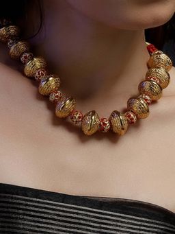 Dugran By Dugristyle - Laal-e-Jahan Layered Necklace