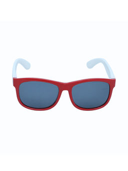 Spiky - Red Frame Grey Polarised Lens Wayfarer Sunglasses
