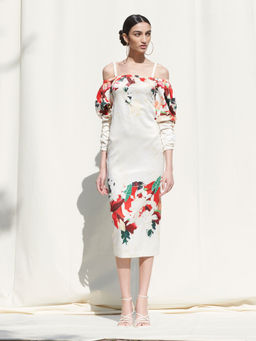 MANDIRA WIRK - Off Shoulder Dress White