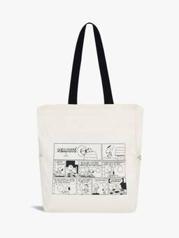 EcoRight - Zipper Tote Bag - Comic Strip - Natural