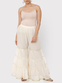 Gopi Vaid - Mulmul Sharara With Gota Work - Customisable