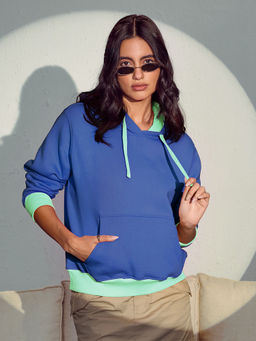 The Souled Store - Original Deep Sea Women Oversized Hoodies