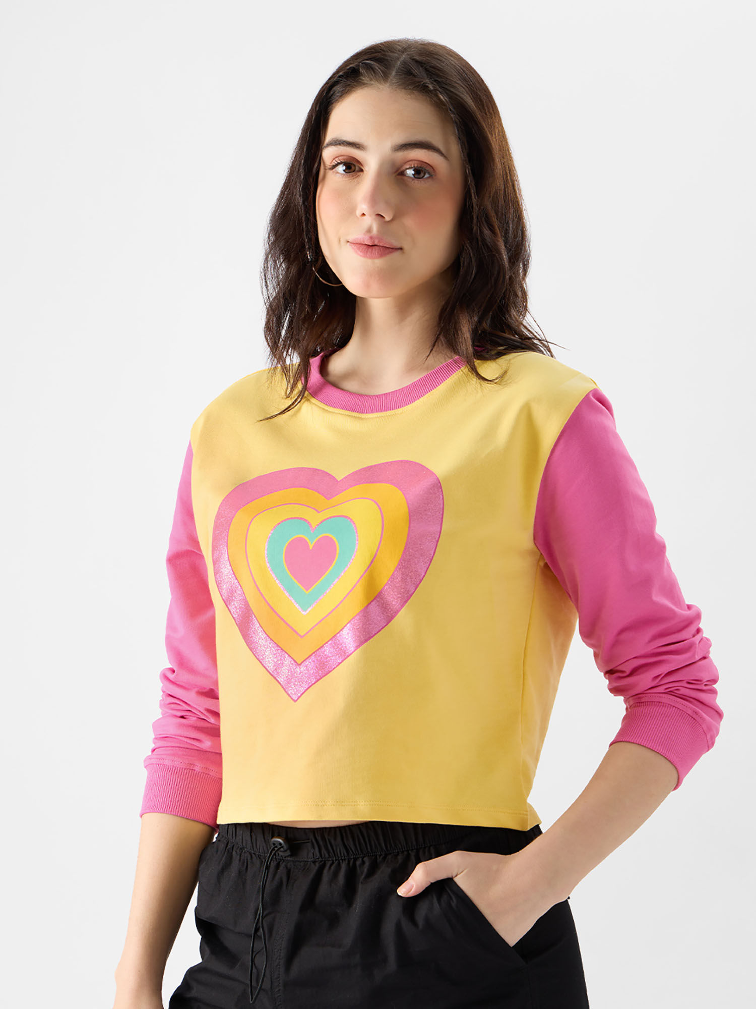 Buy The Souled Store Original Rainbow Hearts Women Pre-Winter Tops