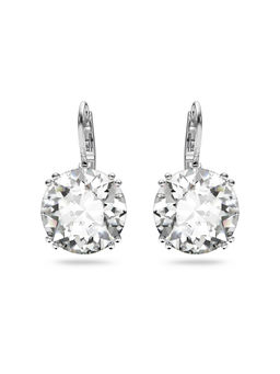 SWAROVSKI - Millenia Round Cut White Rhodium Plated Drop Earrings