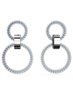 SWAROVSKI - Dextera Blue Rhodium Plated Drop Earrings