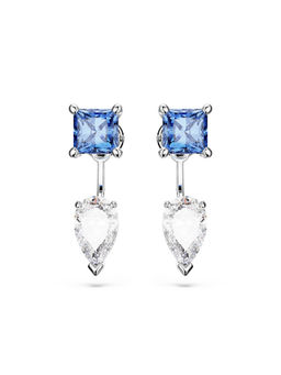 SWAROVSKI - Mesmera Detachable Blue Rhodium Plated Drop Earrings