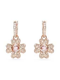 SWAROVSKI - Idyllia White Clover Rose Gold-Tone Plated Drop Earrings