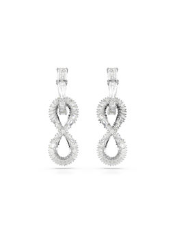 SWAROVSKI - Hyperbola Infinity White Rhodium Plated Drop Earrings