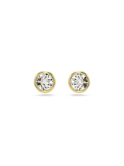 SWAROVSKI - Imber Round Cut White Gold-Tone Plated Stud Earrings