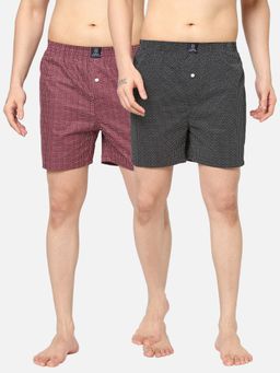 Urban Scottish - Mens Multi-Coloured Pure Cotton Printed Regular Boxers