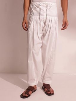 Fabindia - White Cotton Regular Fit Salwar