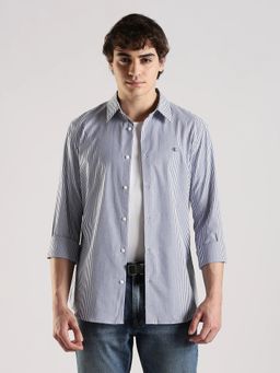 Calvin Klein - Striped Slim Fit Cotton Casual Shirt