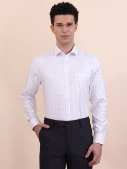 Greenfibre - White Checked Formal Shirt