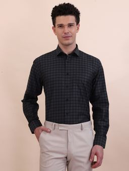 Greenfibre - Grey Checked Formal Shirt