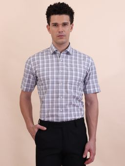 Greenfibre - Grey Checked Formal Shirt