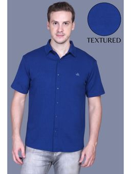 Parcel Yard - Men Half Sleeve Textured Casual Shirt